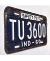Americká ŠPZ Indiana 1960 Safety Pays TU 3600