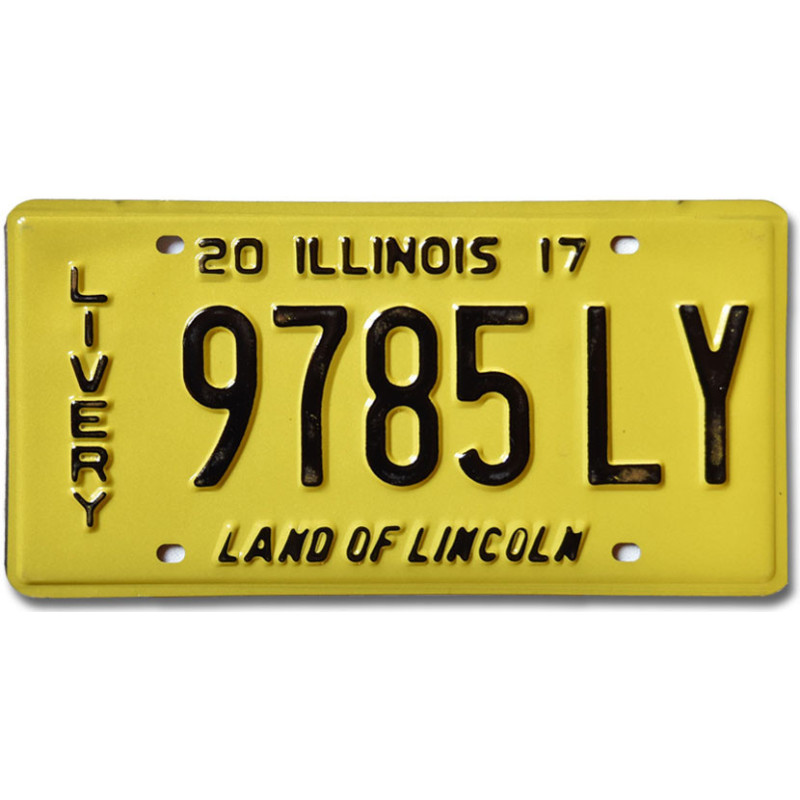 Americká ŠPZ Illinois 2017 Livery 9785LY