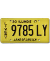 Americká ŠPZ Illinois 2017 Livery 9785LY
