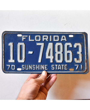 Americká ŠPZ Florida 1970 Sunshine State 10-74863