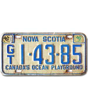 Kanadská ŠPZ Nova Scotia Playground GT 1-43-85