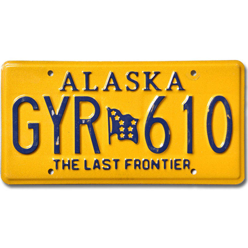 Americká ŠPZ Alaska Last Frontier GYR 610
