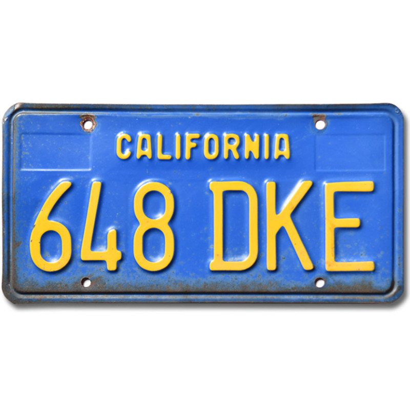 Americká ŠPZ California Blue 648 DKE