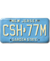 Americká ŠPZ New Jersey Garden State Blue CSH-77M