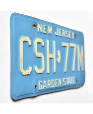 Americká ŠPZ New Jersey Garden State Blue CSH-77M