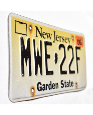 Americká ŠPZ New Jersey Garden State MWE-22F