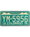 Americká ŠPZ Colorado 1974 Colorful YM-5956
