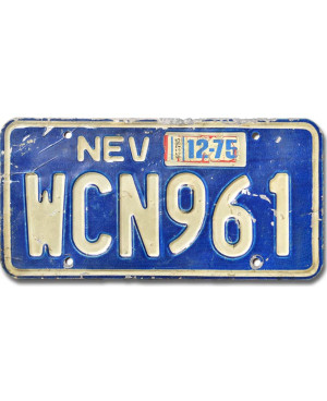 Americká ŠPZ Nevada 1975 Blue WCN961