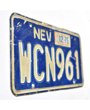 Americká ŠPZ Nevada 1975 Blue WCN961