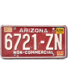 Americká ŠPZ Arizona Red 6721-ZN