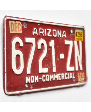 Americká ŠPZ Arizona Red 6721-ZN