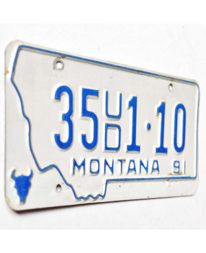Americká ŠPZ Montana 1991 White 35UD1-10