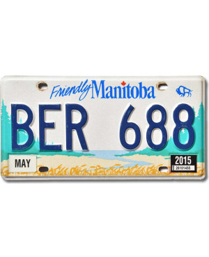 Kanadská ŠPZ Manitoba Friendly BER 688