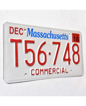 Americká ŠPZ Massachusetts Commercial T56-748