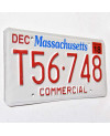 Americká ŠPZ Massachusetts Commercial T56-748