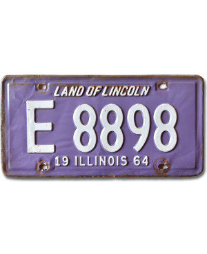 Americká ŠPZ Illinois 1964 Purple E 8898