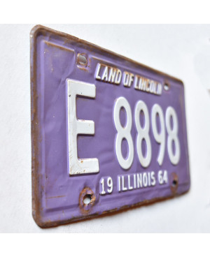 Americká ŠPZ Illinois 1964 Purple E 8898