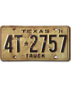 Americká ŠPZ Texas 1971 Truck 4T.2757