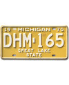 Americká ŠPZ Michigan 1970 Great Lake State DHM-165