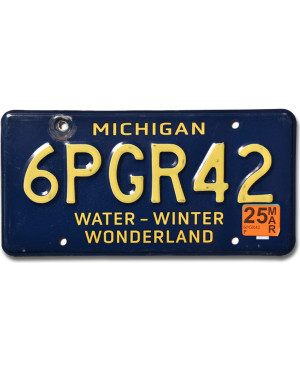 Americká ŠPZ Michigan Water Wonderland 6PGR42