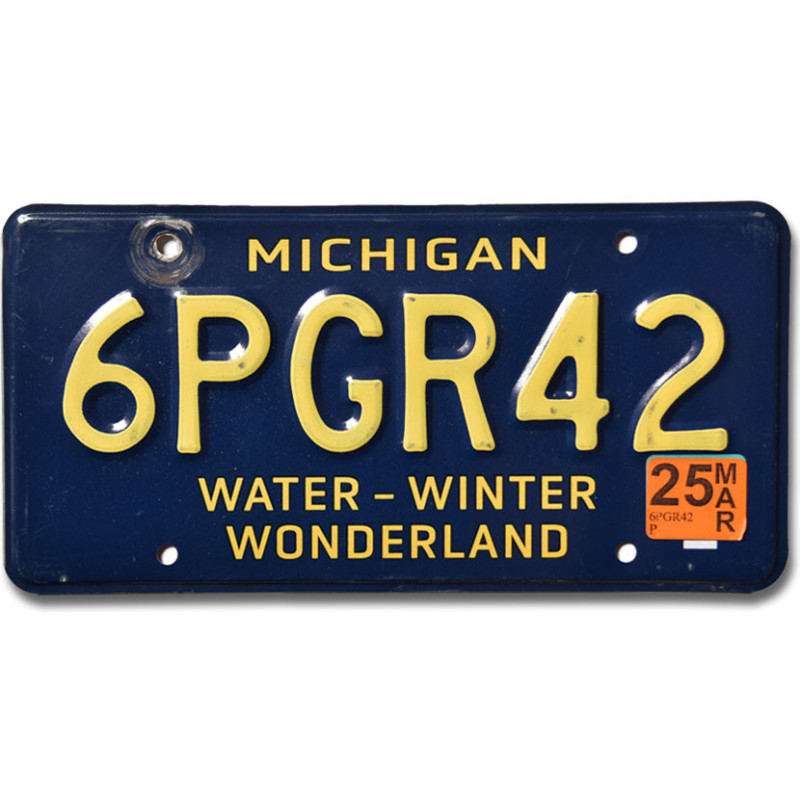 Americká ŠPZ Michigan Water Wonderland 6PGR42