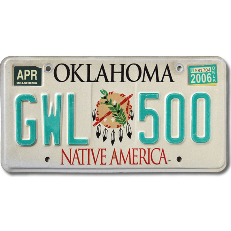 Americká ŠPZ Oklahoma Native America