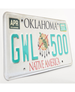 Americká ŠPZ Oklahoma Native America