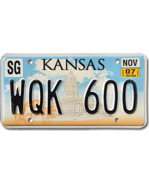 Americká ŠPZ Kansas Capitol