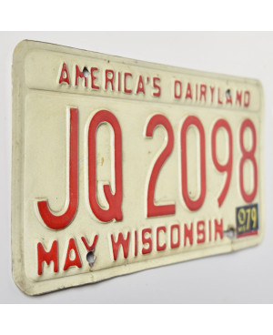 Americká ŠPZ Wisconsin 1979 Dairyland JQ 2098
