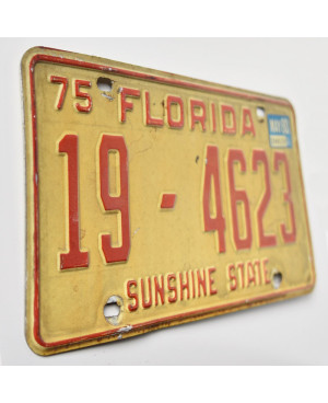 Americká ŠPZ Florida 1975 Sunshine State 19-4623