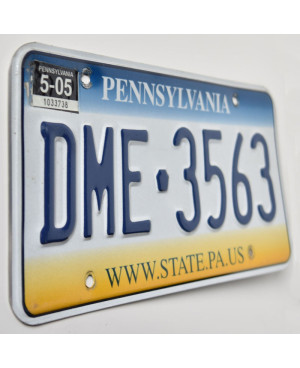 Americká ŠPZ Pennsylvania State DME-3563