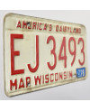 Americká ŠPZ Wisconsin 1978 Dairyland EJ 3493
