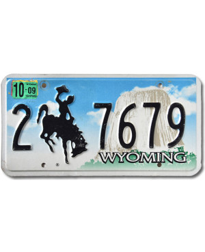 Americká ŠPZ Wyoming Bronco 2-7679