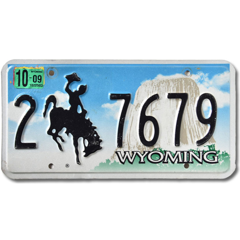 Americká ŠPZ Wyoming Bronco 2-7679