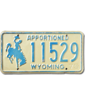 Americká ŠPZ Wyoming Apportioned Blue 11529