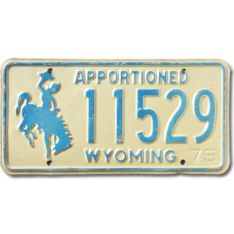 Americká ŠPZ Wyoming Apportioned Blue 11529