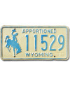 Americká ŠPZ Wyoming Apportioned Blue 11529