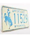 Americká ŠPZ Wyoming Apportioned Blue 11529