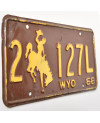 Americká ŠPZ Wyoming Bronco 1968 Brown 2-127L