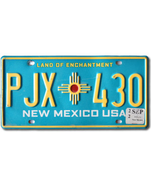 Americká ŠPZ New Mexico Blue PJX 430