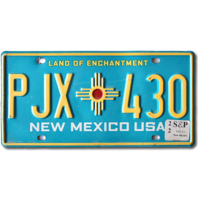 Americká ŠPZ New Mexico Blue PJX 430