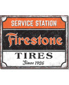 Plechová ceduľa Firestone Service 40 cm x 32 cm