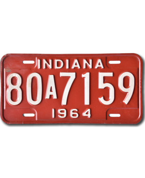 Americká ŠPZ Indiana 1964 Red 80A7159