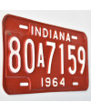 Americká ŠPZ Indiana 1964 Red 80A7159