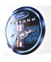Plechová ceduľa Ford Mustang Blue 30 cm