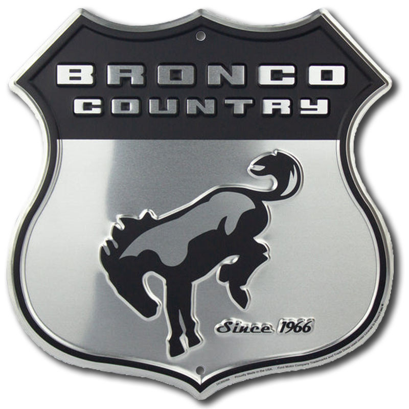 Plechová ceduľa Ford Bronco Country 30 cm x 30 cm