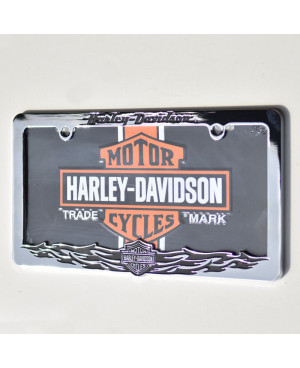 Rámček na americké ŠPZ Harley Davidson chrómová oceľ