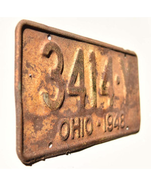 Americká ŠPZ Ohio 1948 Yellow 3114-Y
