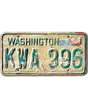 Americká ŠPZ Washington KWA 996