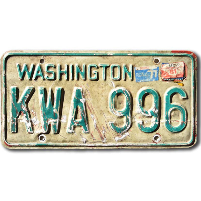 Americká ŠPZ Washington KWA 996